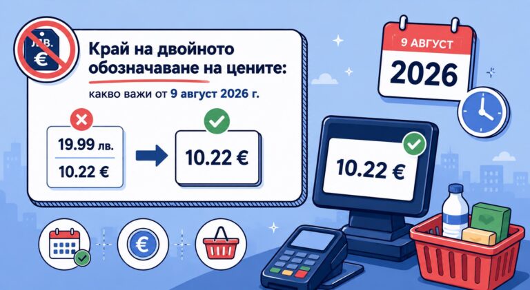 Край на двойното обозначаване на цените - какво важи от 9 август 2026 г.